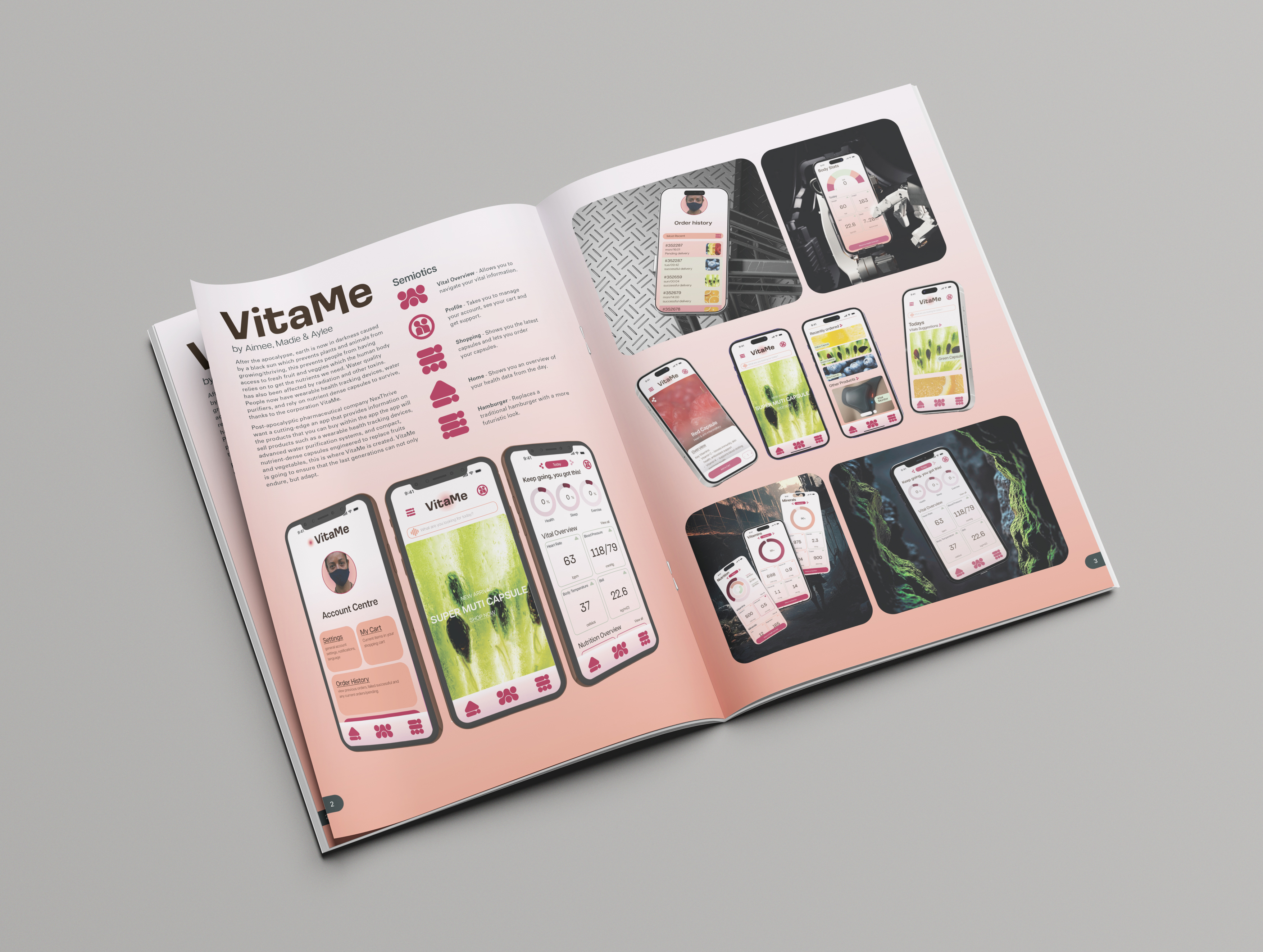 vita me magazine mockup
