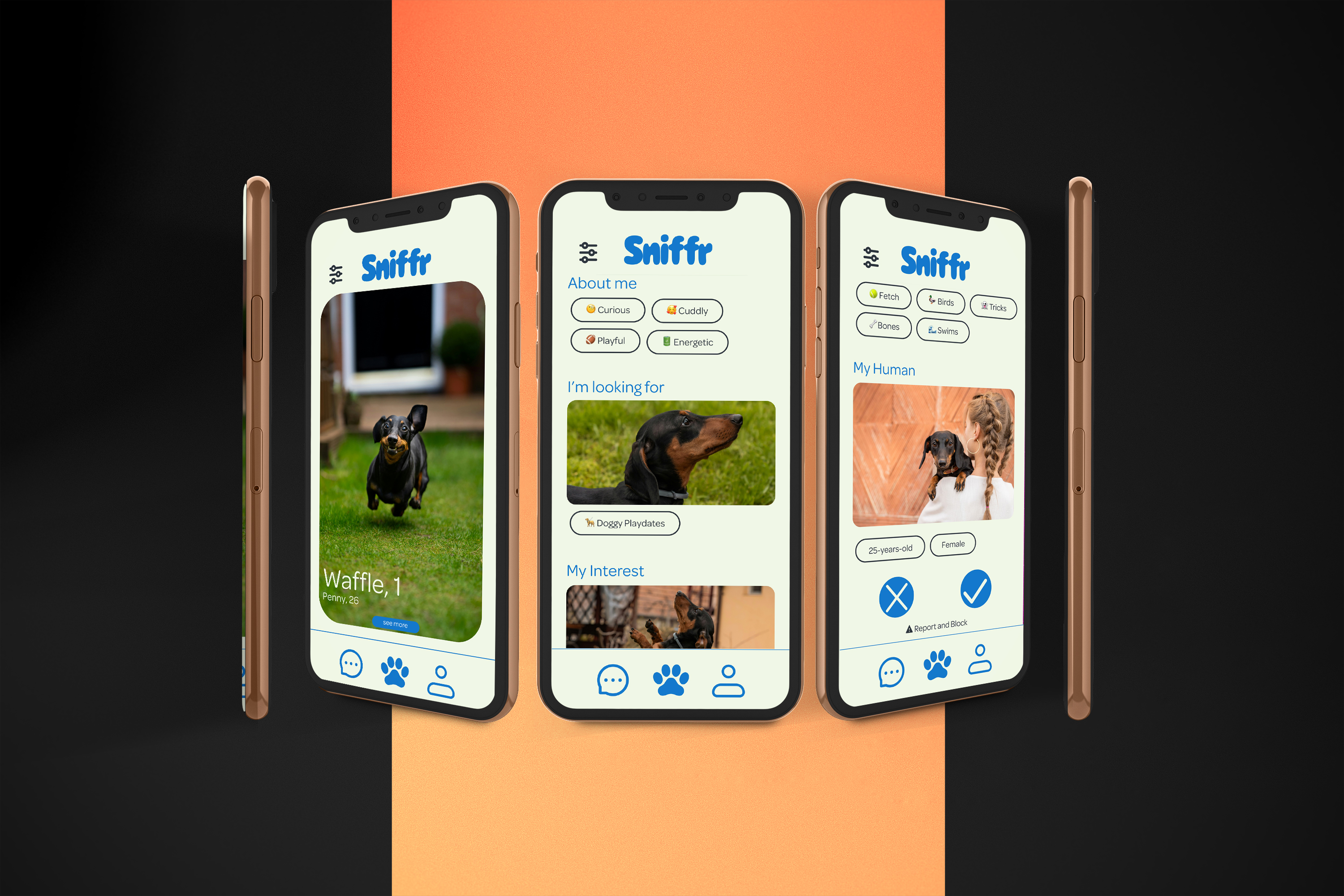 3 phone mockups
