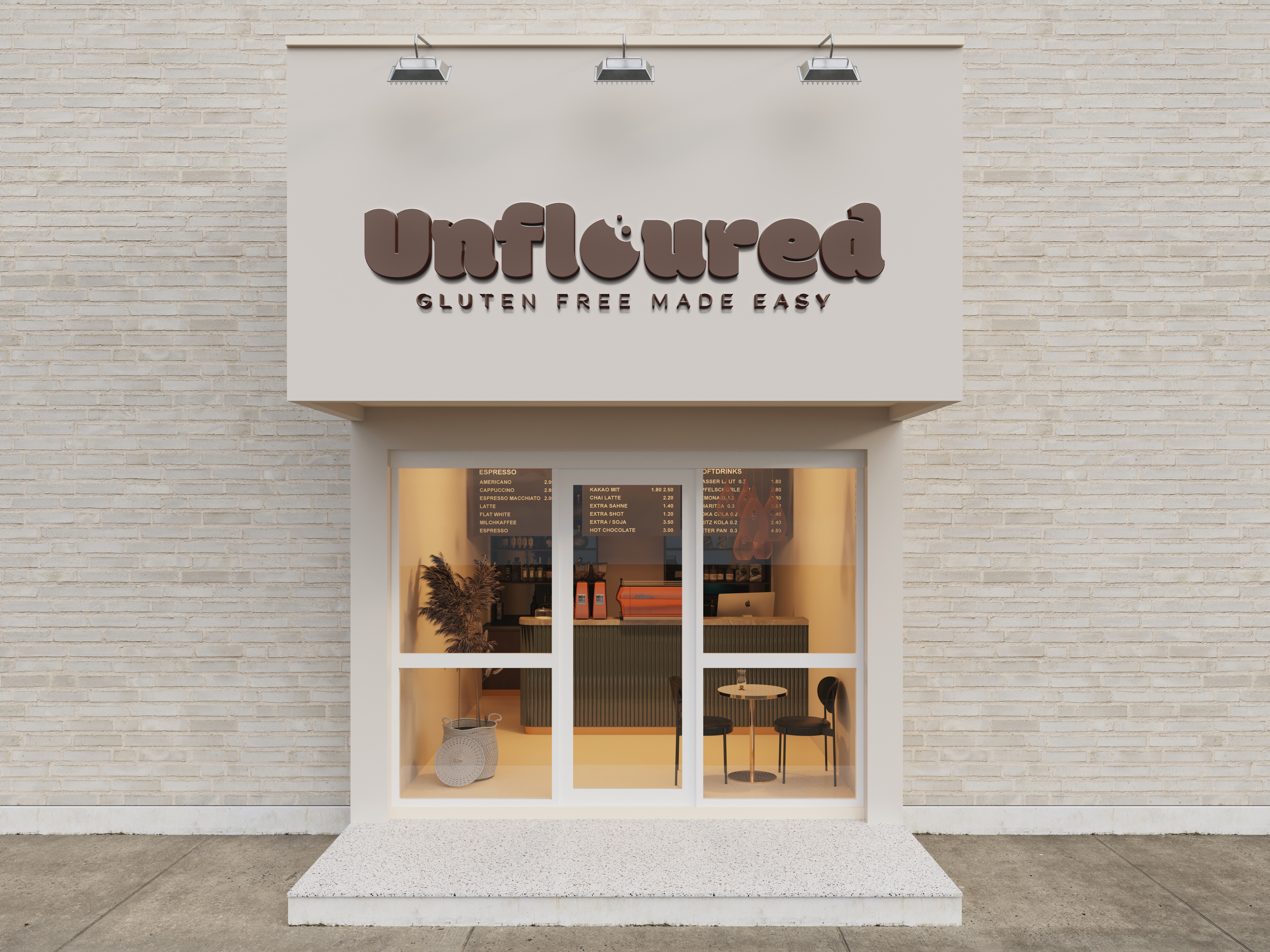 unfloured store front mockup