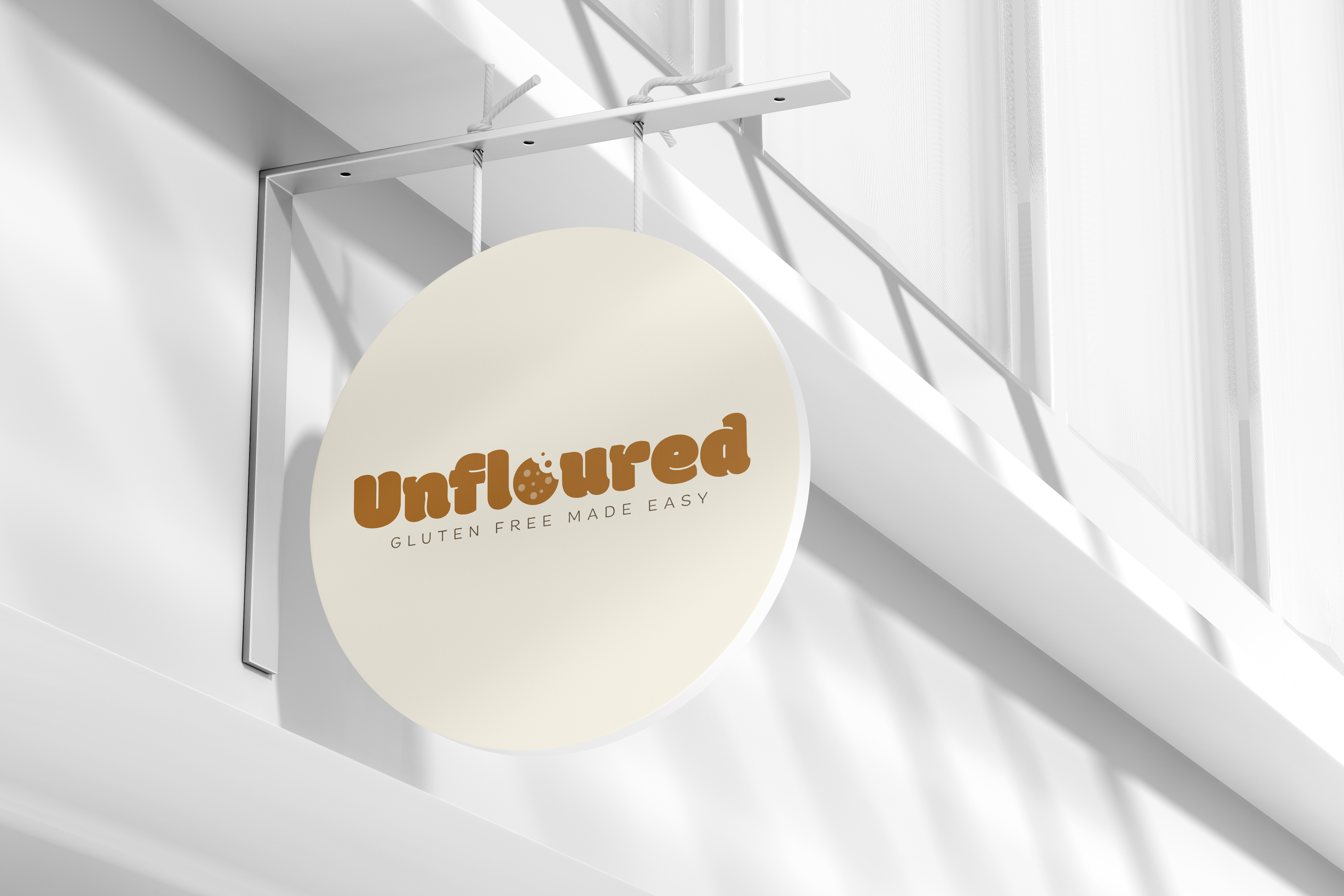 Unfloured sign
